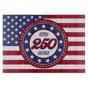 Amerikas 250-årsdag med USA-flagga