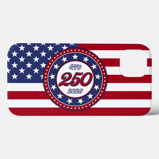 Amerikas 250-årsdag med USA-flagga (Baksida (horisontell))