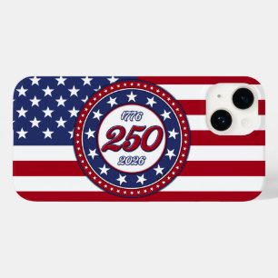 Amerikas 250-årsdag med USA-flagga