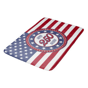 Amerikas 250-årsdag med USA-flagga Badrumsmatta
