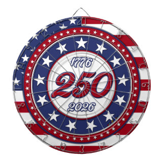 Amerikas 250-årsdag med USA-flagga Darttavla