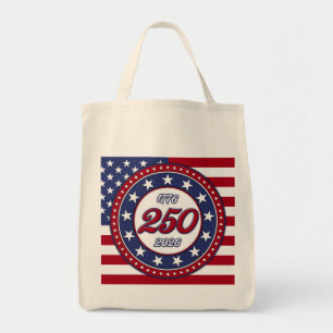 Amerikas 250-årsdag med USA-flagga Tygkasse