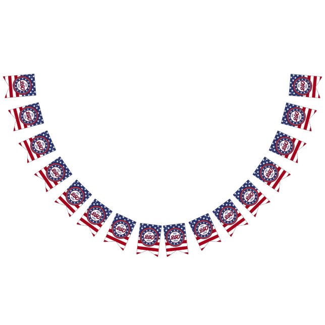 Amerikas 250-årsdag med USA-flagga Vimplar (Alla)