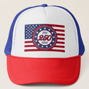 Amerikas 250-årsdag med USA:s flagga Keps