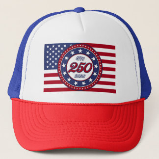 Amerikas 250-årsdag med USA:s flagga Keps