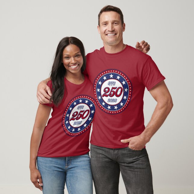 Amerikas 250-årsdag t shirt (Unisex)