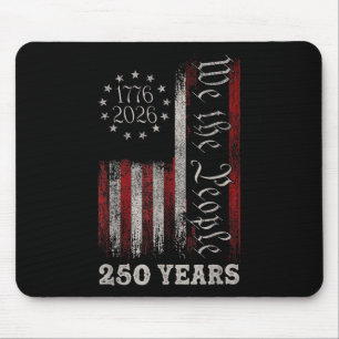 Amerikas 250-årsdag Us Flagga 250 år Vi Folket Musmatta