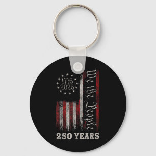Amerikas 250-årsdag Us Flagga 250 år Vi Folket Nyckelring