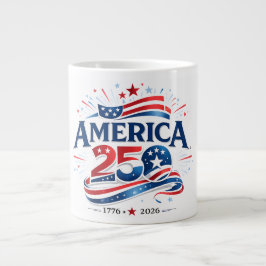 Amerikas 250-årsfirande 1776–2026 årsjubileum jumbo mugg