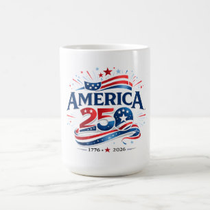 Amerikas 250-årsfirande 1776–2026 årsjubileum kaffemugg