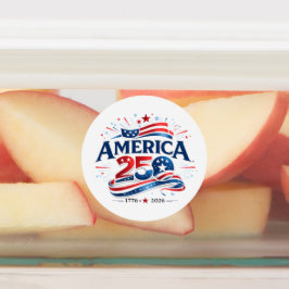Amerikas 250-årsfirande 1776–2026 årsjubileum klistermärke