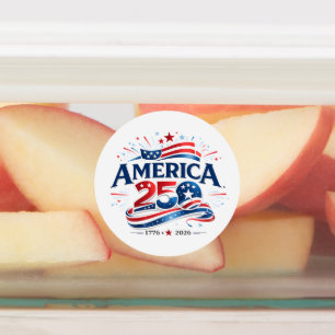 Amerikas 250-årsfirande 1776–2026 årsjubileum klistermärke