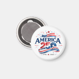Amerikas 250-årsfirande 1776–2026 årsjubileum magnet