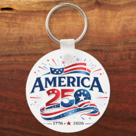 Amerikas 250-årsfirande 1776–2026 årsjubileum nyckelring