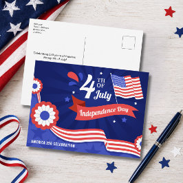 Amerikas 250-årsfirande av självständighetsdagen 2 helg vykort