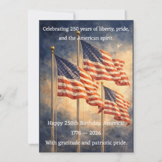 Amerikas 250-årsfirande Eldshow Patriotisk kort