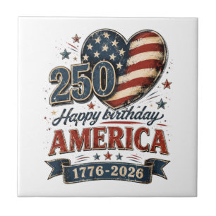 Amerikas 250-årsfirande kakelplatta