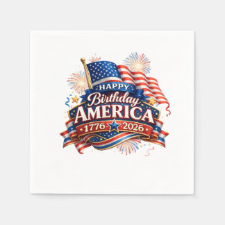 Amerikas 250-årsfirande pappersservett