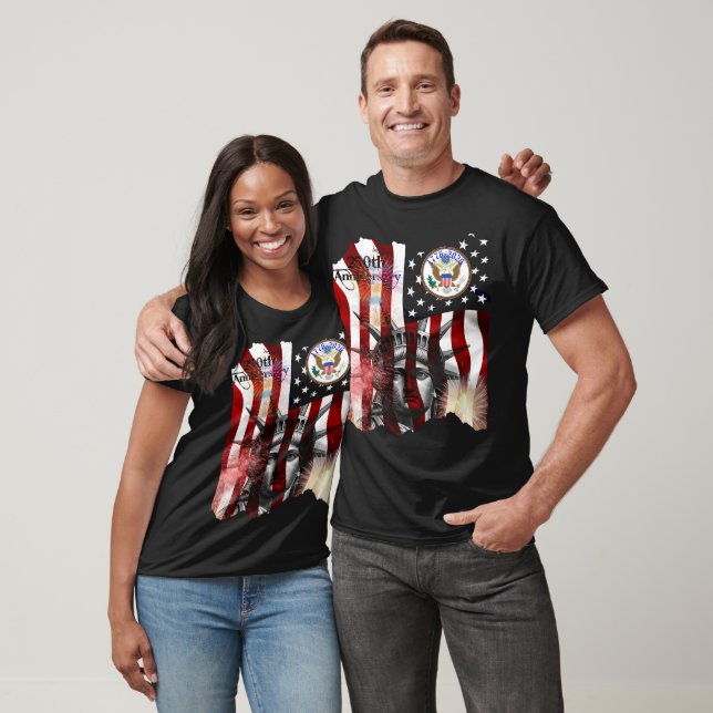Amerikas 250-årsfirande t shirt (Unisex)