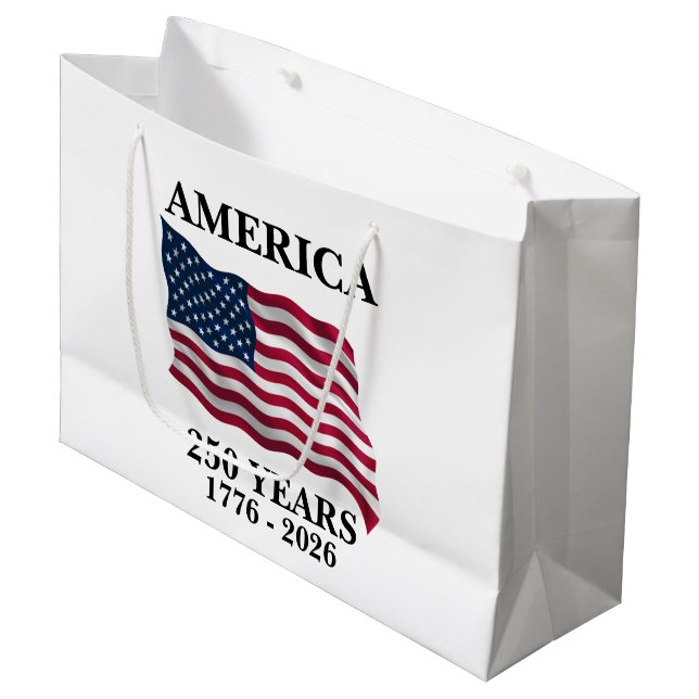 Amerikas 250-årsflagga (Framsidan Vinklad)
