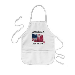 Amerikas 250-årsflagga barnförkläde