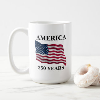 Amerikas 250-årsflagga kaffemugg