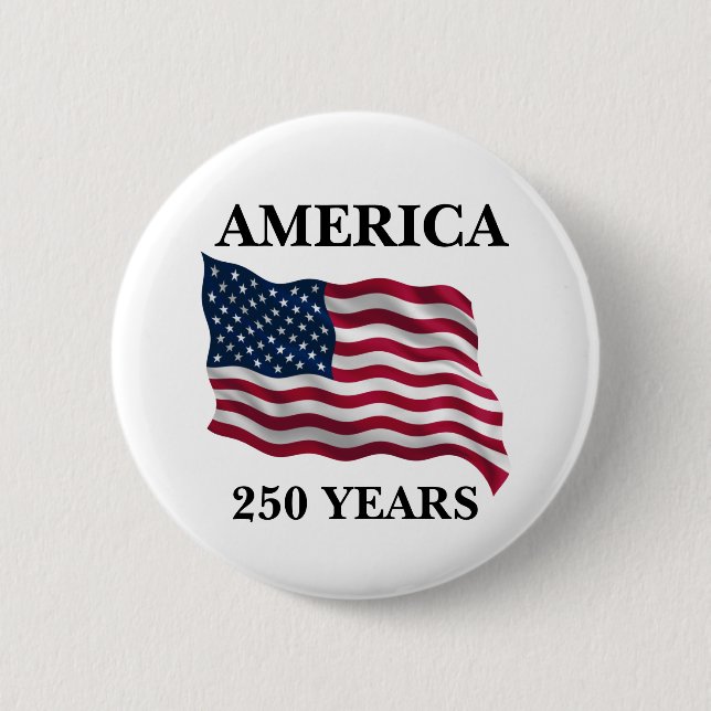 Amerikas 250-årsflagga knapp (Framsida)