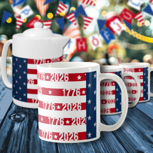 Amerikas 250-årsjubileum 1776 2026 firande kaffemugg