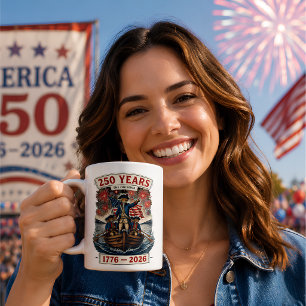 Amerikas 250-årsjubileum 1776-2026 kaffemugg