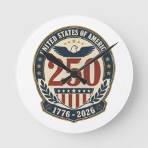 Amerikas 250-årsjubileum 1776-2026 Väggur