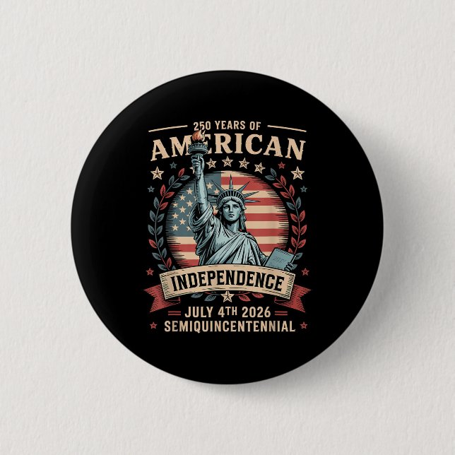 Amerikas 250-årsjubileum 250 år Amerika  Knapp (Framsida)