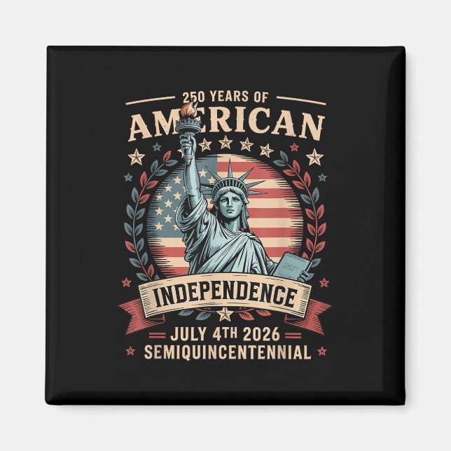 Amerikas 250-årsjubileum 250 år Amerika  Magnet (Framsidan)