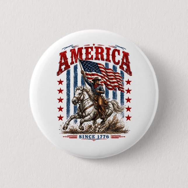Amerikas 250-årsjubileum Americana Knapp (Framsida)