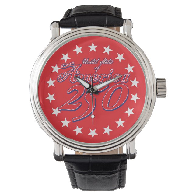Amerikas 250-årsjubileum armbandsur (Framsida)