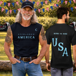 Amerikas 250-årsjubileum Born To Ride Team Group I T Shirt