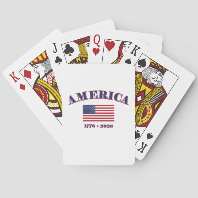 Amerikas 250-årsjubileum casinokort (Baksidan)