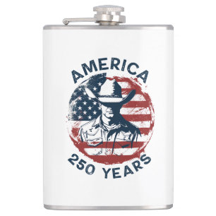 Amerikas 250-årsjubileum Cowboy 1776-2026 Fickplunta