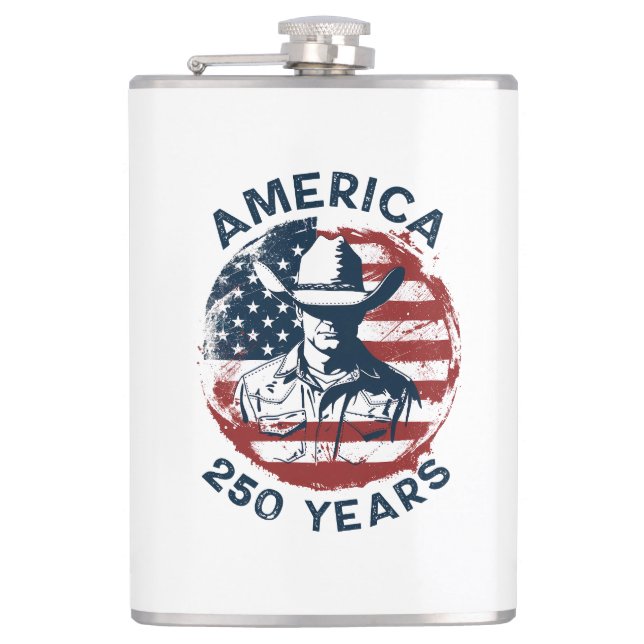 Amerikas 250-årsjubileum Cowboy 1776-2026 Fickplunta (Framsidan)
