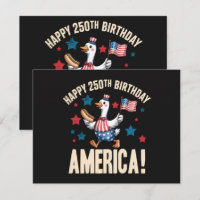 Amerikas 250-årsjubileum Dum patriotisk gås