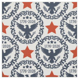 Amerikas 250-årsjubileum Eagle & Stars Röd Marinbl Tyg