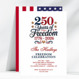 Amerikas 250-årsjubileum Familj Inbjudningar