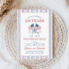 Amerikas 250-årsjubileum Familjepicknick Inbjudningar