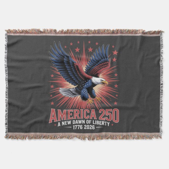 Amerikas 250-årsjubileum filt (Framsidan)