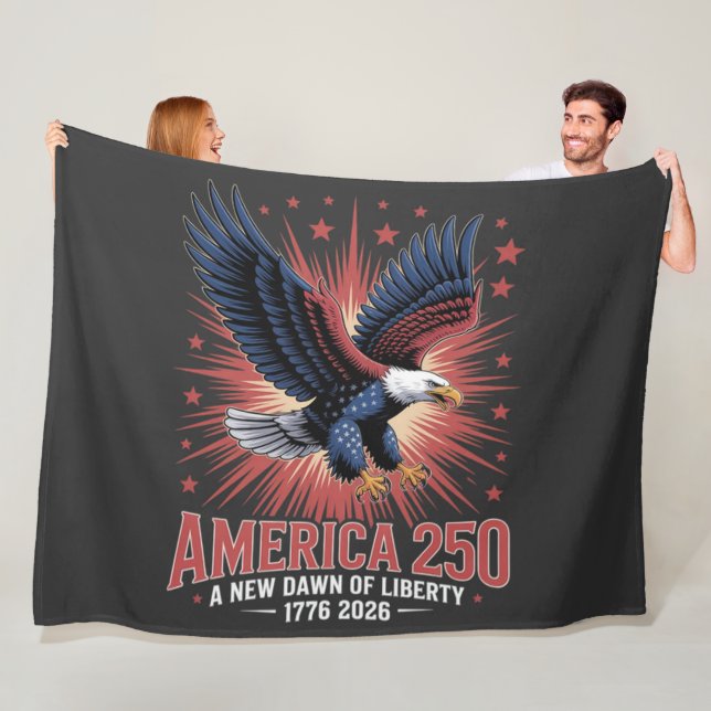 Amerikas 250-årsjubileum fleecefilt (På plats)