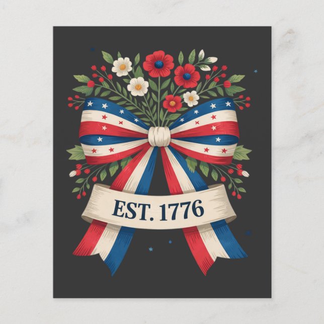 Amerikas 250-årsjubileum flygblad (Framsidan)