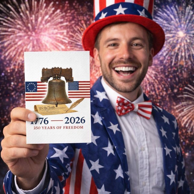 Amerikas 250-årsjubileum för frihet kort (Skapare uppladdad)