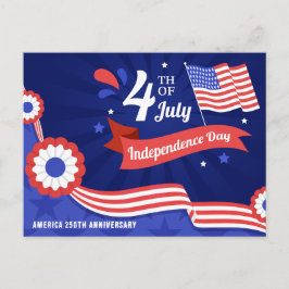 Amerikas 250-årsjubileum för självständighet 2026 helg vykort