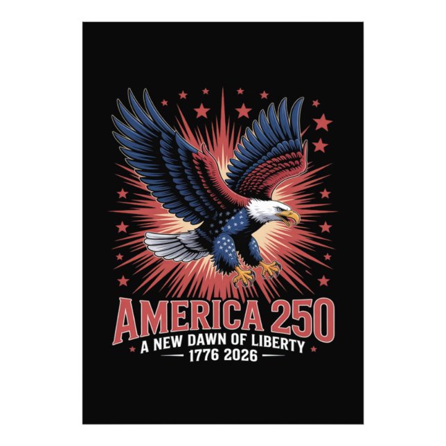 Amerikas 250-årsjubileum fototryck (Framsidan)