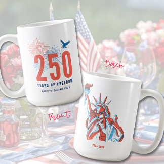 Amerikas 250-årsjubileum Frihet Patriotisk Mugg