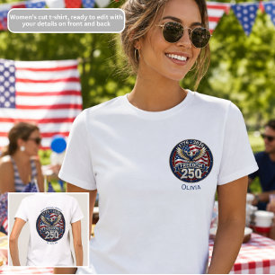 Amerikas 250-årsjubileum Frihet Patriotisk T Shirt